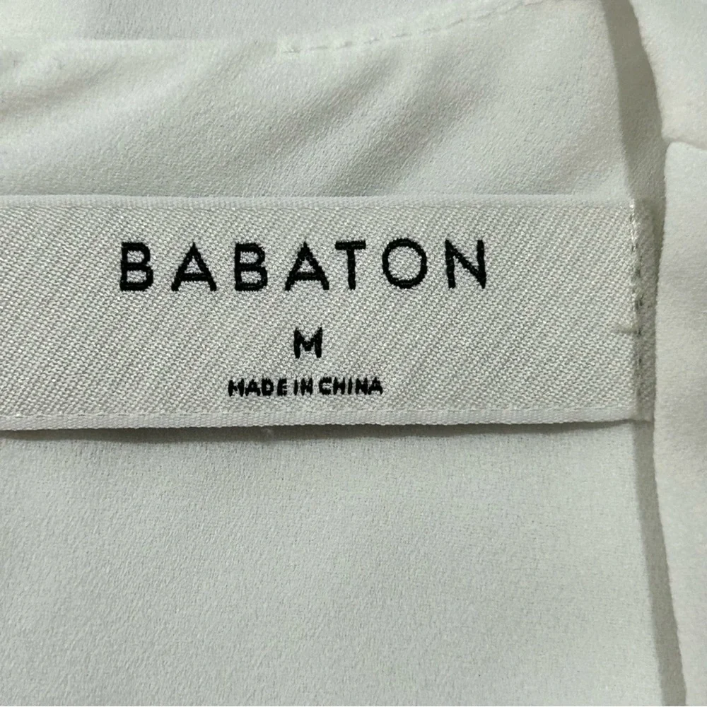 ARITZIA BABATON White Tadema Long Sleeve Blouse in Women's Size Medium - Picture 5 of 7